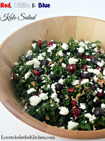 16 - Love to Be in the Kitchen - Red White and Blue Kale Salad-sm