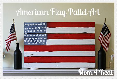 16 - Mom 4 Real - American Flag Pallet Art