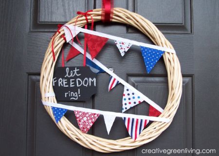22 - Creative Green Living - 4th of July Bunting