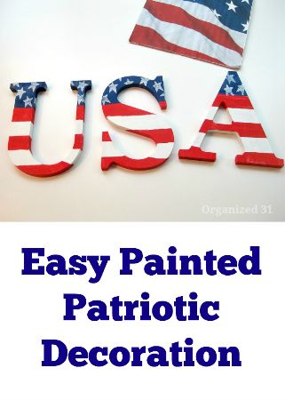 23 - Organized 31 - Patriotic Painted Letters