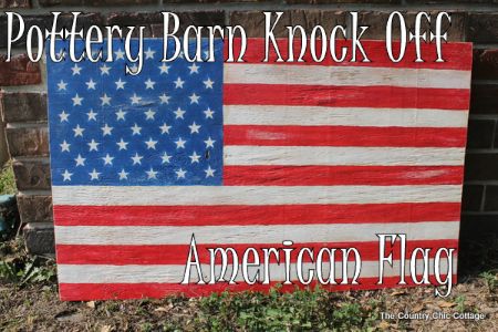 25 - The Country Chic Cottage - PB Knockoff American Flag