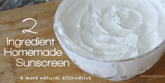 2-Ingredient Homemade Sunscreen (A More