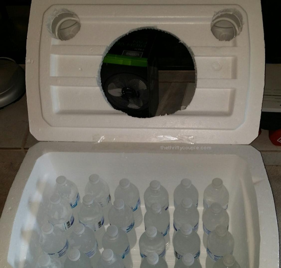air-conditioner-inside-frozen-water-bottles