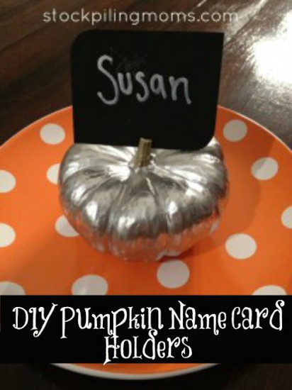 10 - Stockpiling Moms - Pumpkin Name Card Holder -sm