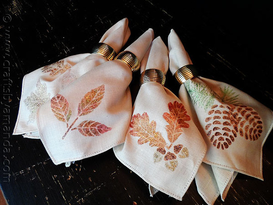 11 - Crafts by Amanda - DIY Thanksgiving Napkins sm