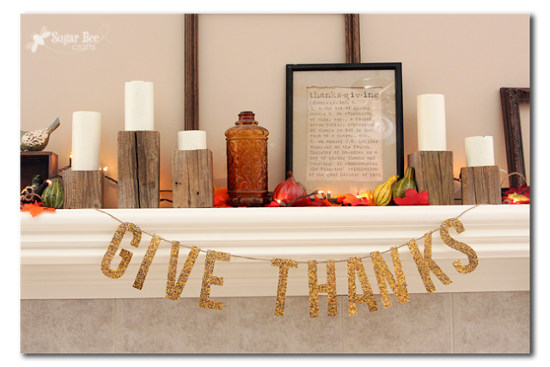 16 - Sugar Bee Crafts - Give Thanks Banner sm