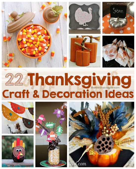 22 Thanksgiving  DIY  Craft and Home Decor  Ideas 