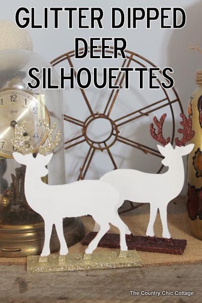 14---Country-Chic-Cottage---glitter-dipped-deer-silhouettes