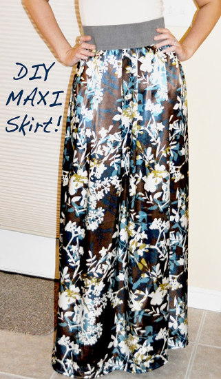 Make Your Own: DIY Maxi Skirt Tutorial that is Easy, Cute - The Thrifty Couple