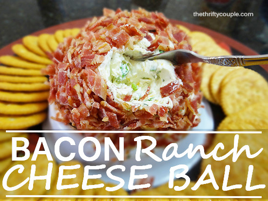Bacon Ranch Cheese Ball Recipe (Gluten and Nut Free) - The Thrifty Couple