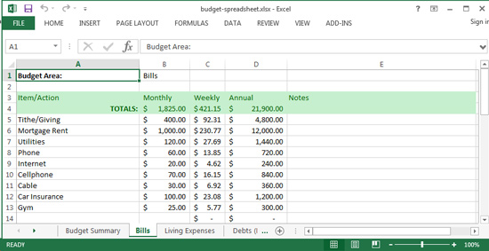 bills-spreadsheet-tab