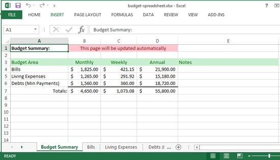 budget-summary-spreadsheet