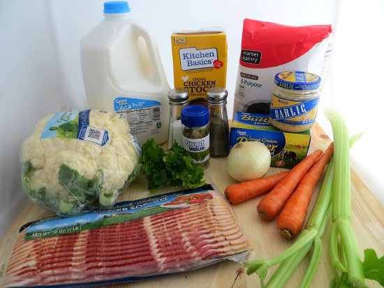 Ingredients-for-cauliflower-chowder-recipe