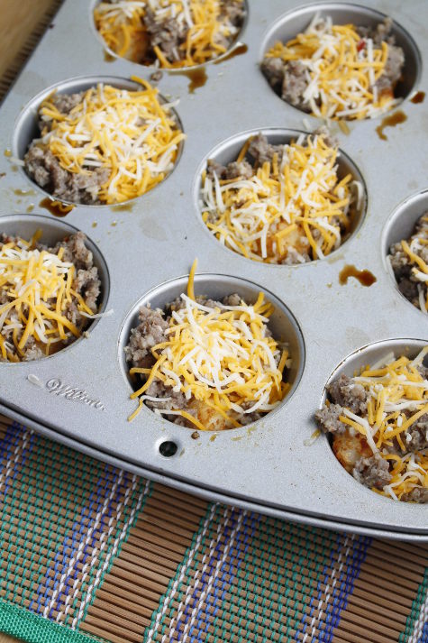 cheese-in-pan-for-breakfast-muffins