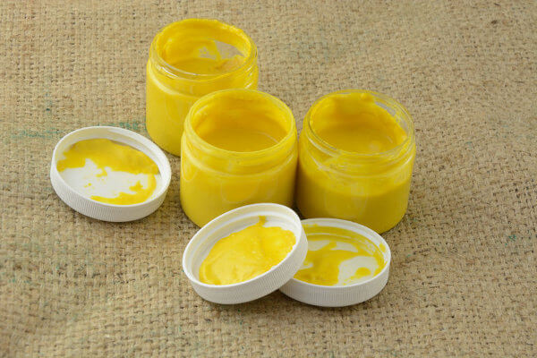 how to make finger paint with flour yellow turmeric