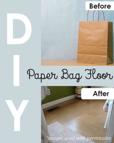 how-to-make-DIY-paper-bag-floor-before-after