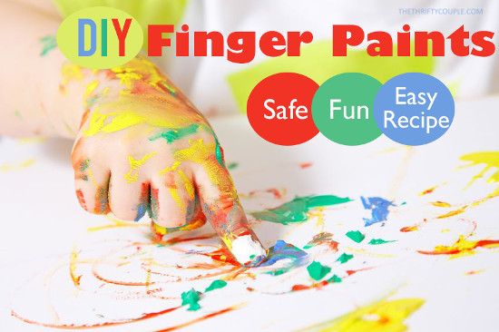 How To Make Your Own Finger Paints (easy, frugal, non-toxic recipe)