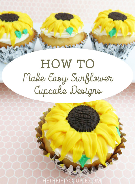 how-to-make-sunflower-design-for-cup-cakes