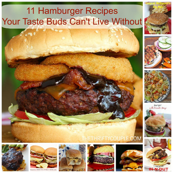 11 Hamburger Recipes Your Taste Buds Can't Live Without - The Thrifty ...