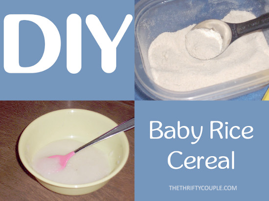 making rice cereal with formula