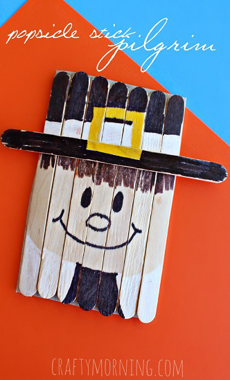 popsicle-stick-pilgrim-craft-for-kids-idea