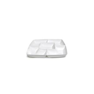 white-square-plastic-compartment-serving-tray
