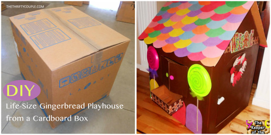 Building a cardboard box house