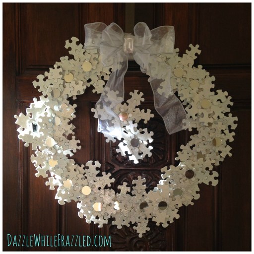 puzzle-piece-snowflake-wreath