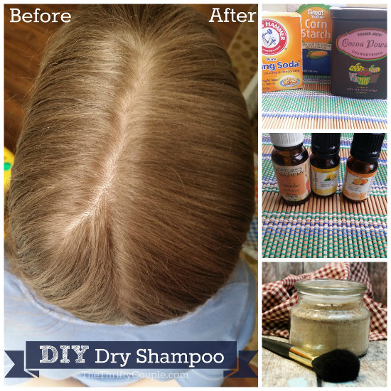 tortur sang Ansvarlige person DIY Homemade Dry Shampoo Recipe for Light, Medium and Dark Hair Colors -  The Thrifty Couple