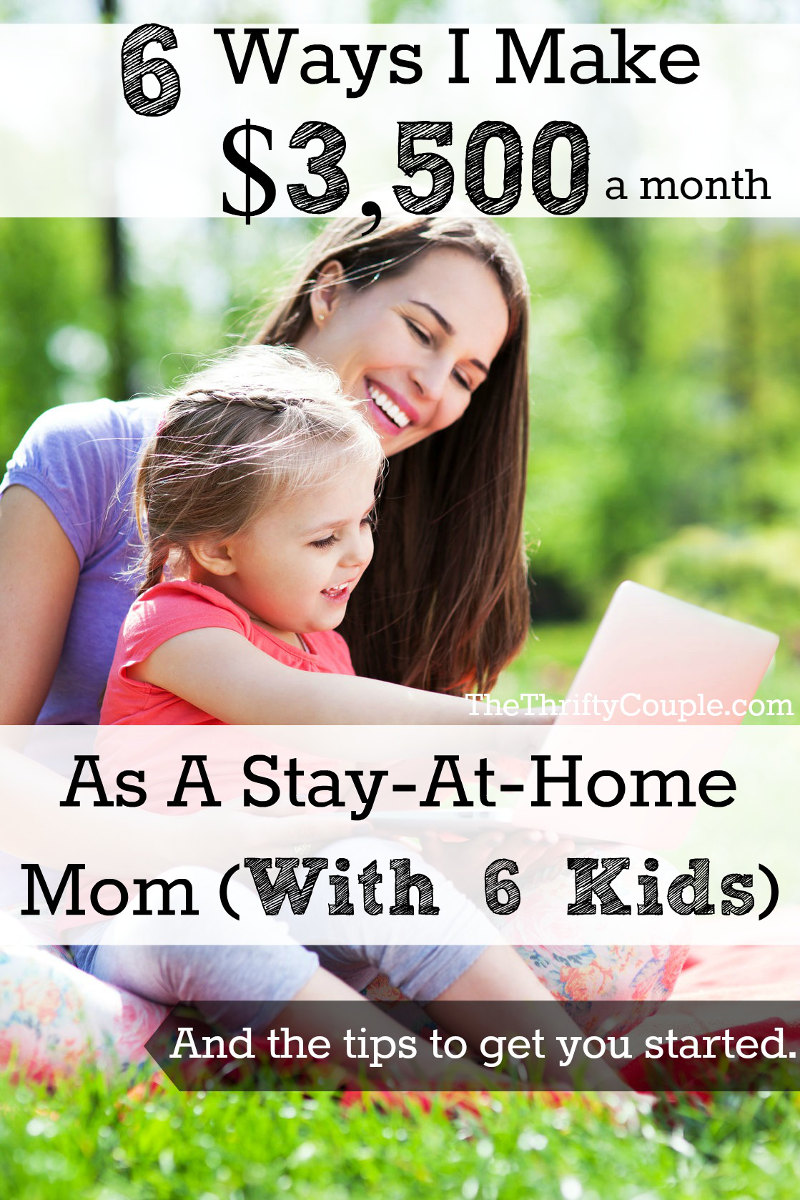 Easy money making ideas for stay at home moms.