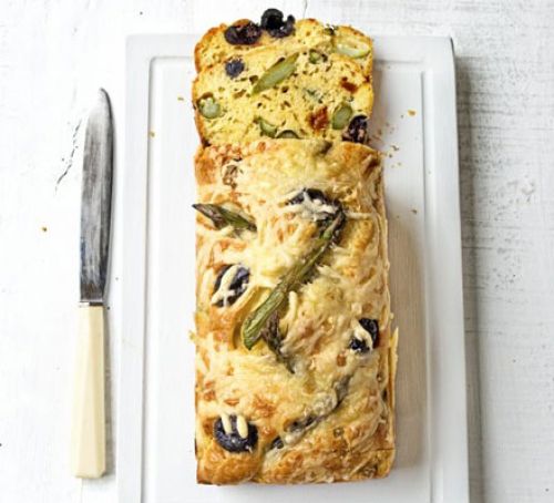 asparagus-green-olive-bread-loaf