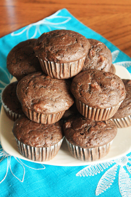 finished-healthy-chocolate-cherry-muffins-ready