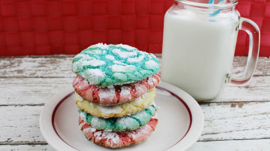 finished-crinkle-cookies-stacked-made-from-cake-mix