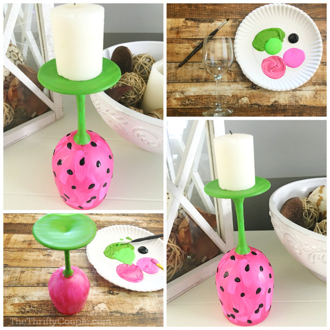 Adorable Watermelon Candle Holders