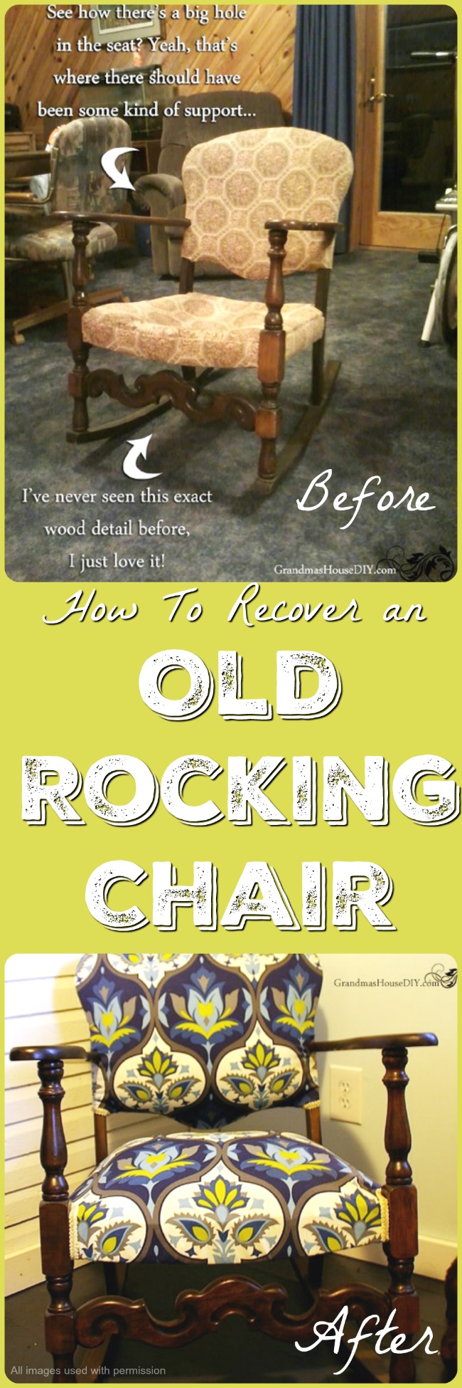 how-to-recover-an-old-rocking-chair