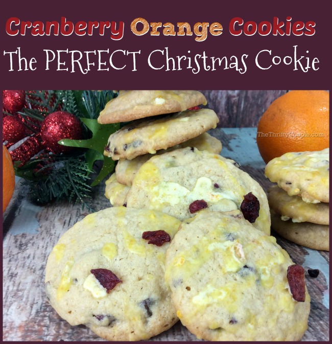 Cranberry Orange Cookies with Orange Peel Glaze