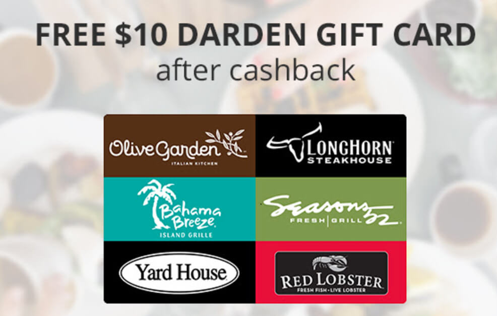 Hurry Free 10 Gift Card To Darden Restaurants Red Lobster
