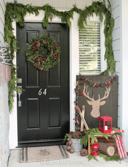rustic-front-porch-with-all-natural-elements-for-winter