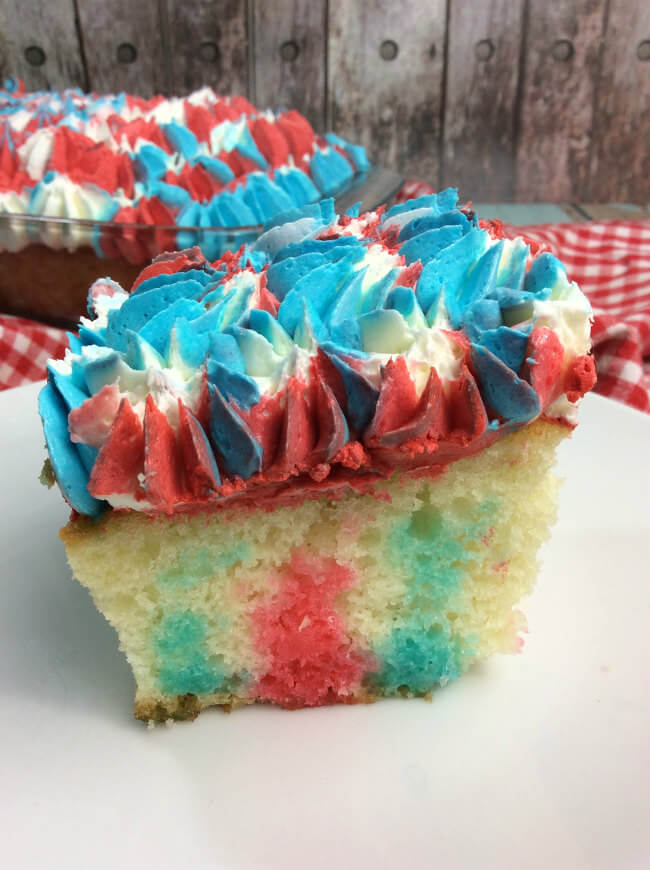Patriotic Poke' Cake