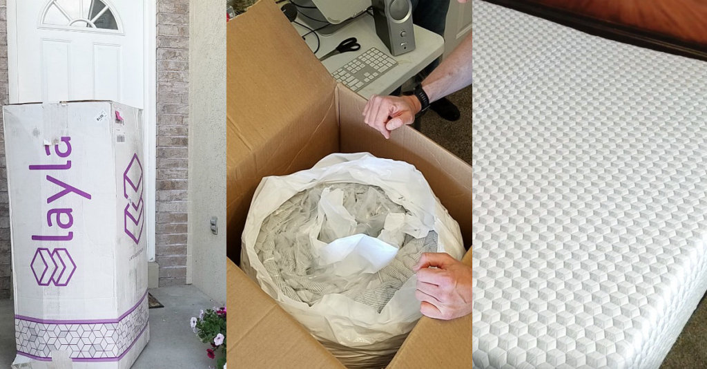 unboxing layla mattress