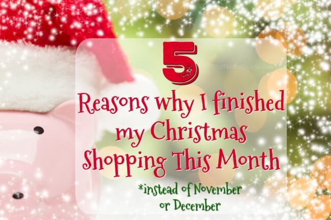 reasons why you should be Christmas shopping in October