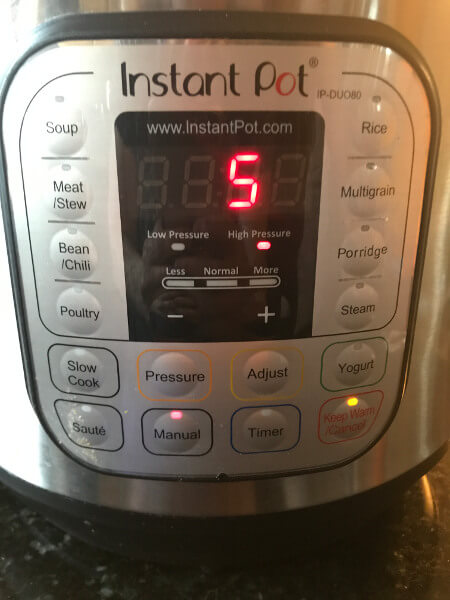 settings on instant pot for hard boiled eggs