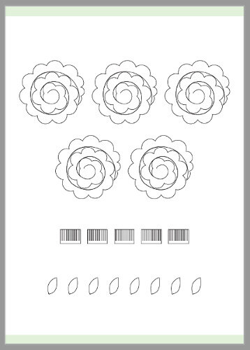 printable template for 3d paper flowers