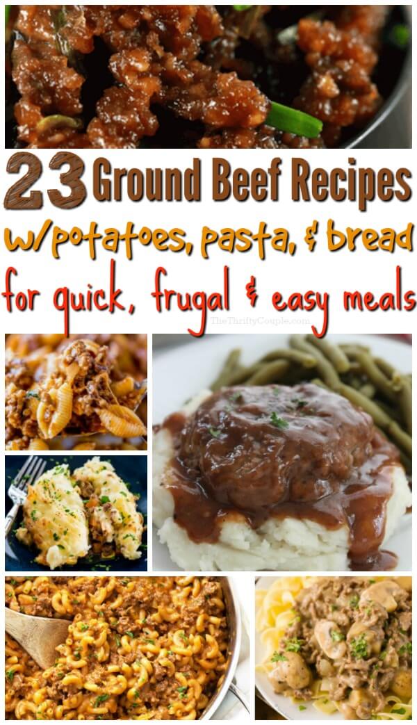 ground beef recipes with potatoes or pasta