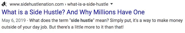 what is a side hustle from side hustle nation