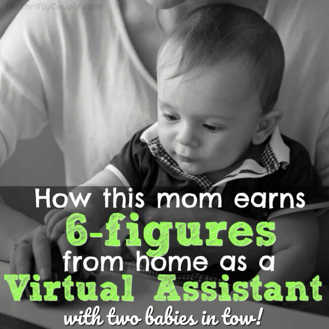 Learn how this mom earns 6-figures from home as a virtual assistant with two babies in two.  She started  and 3 months later was already earning $3k per month and quickly grew from there! 